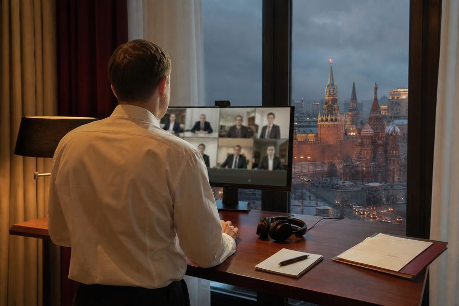 Удалённый созвон у окна с видом на Москву: разработка для столицы без московского офиса